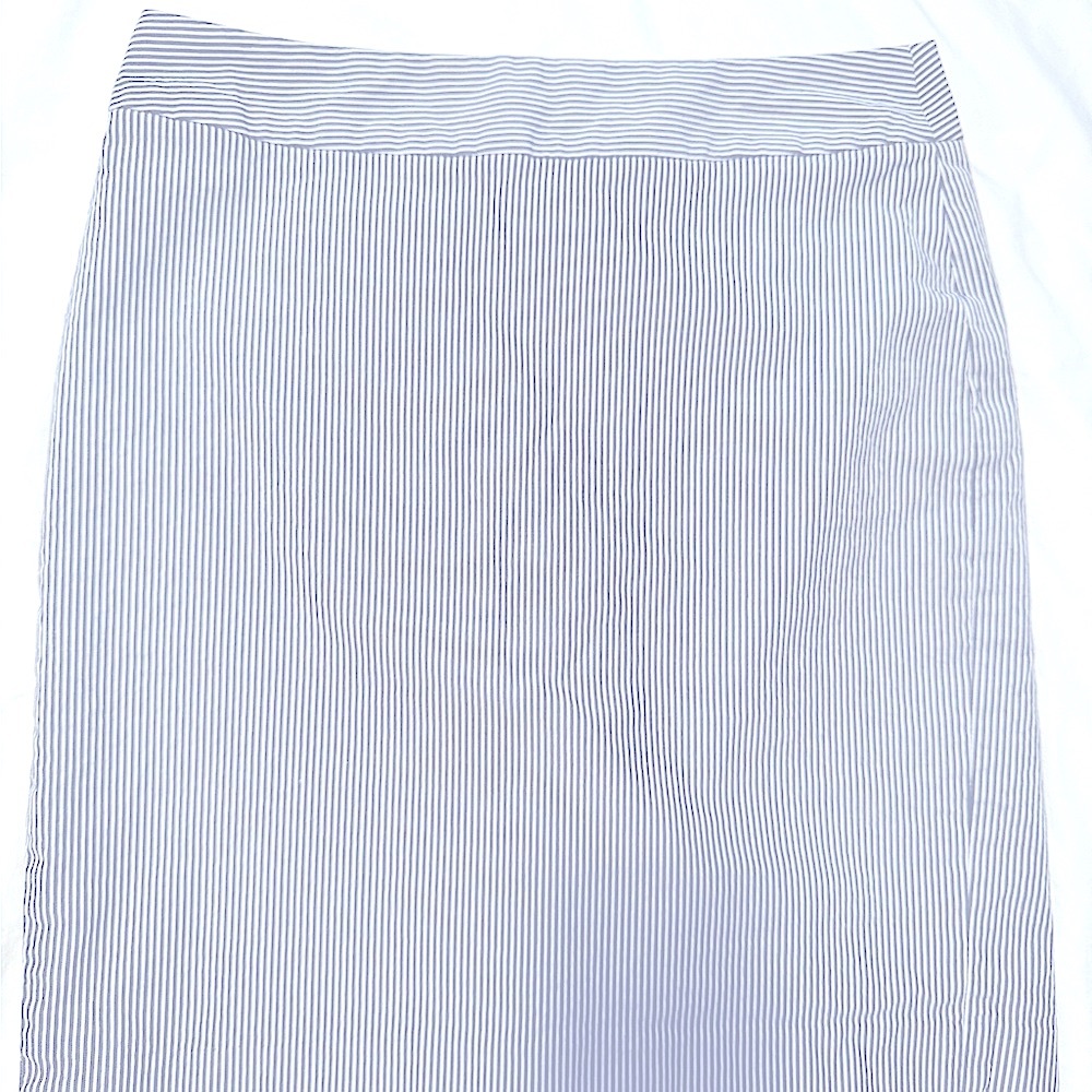 Banana Republic Black and White Knee-Length Pencil Skirt